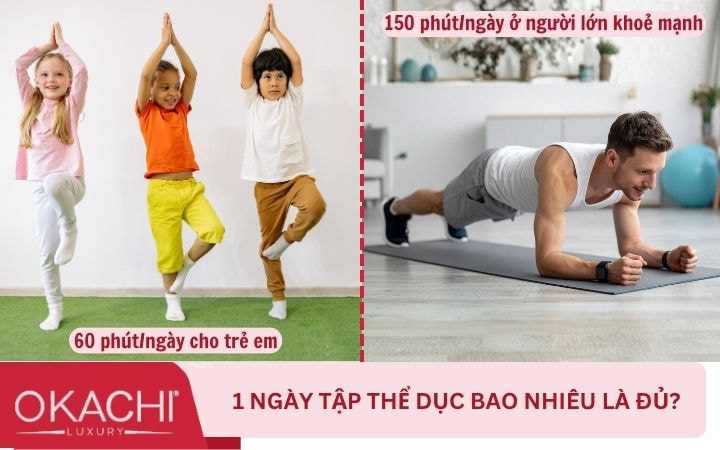 thời gian tập cho người lớn và trẻ em
