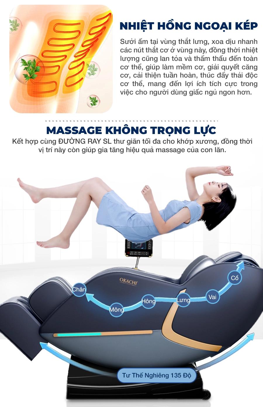 Ghế Massage Toàn Thân OKACHI JP-368