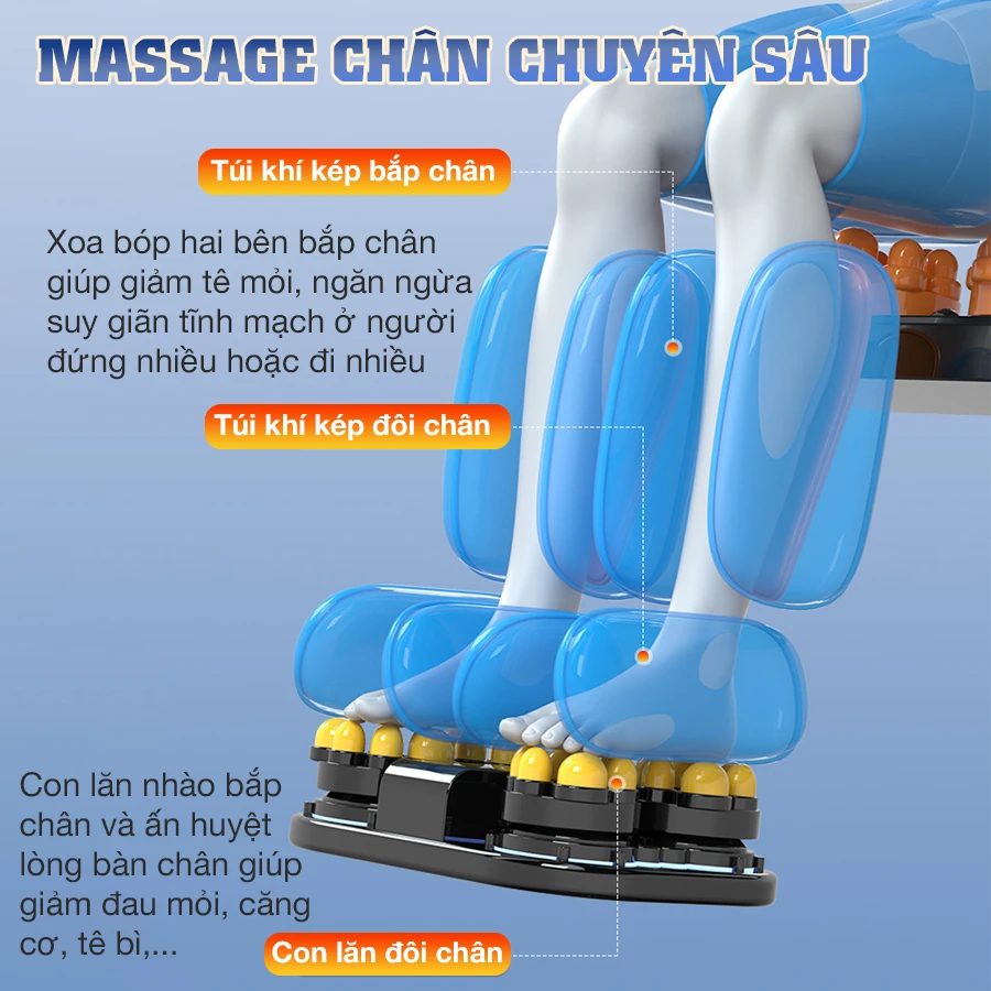 Ghế Massage Toàn Thân OKACHI LUXURY JP-388 (xanh)