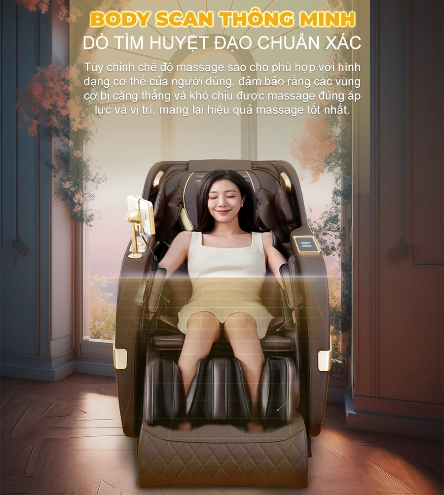 Ghế massage toàn thân OKACHI 4D JP-389 PLUS