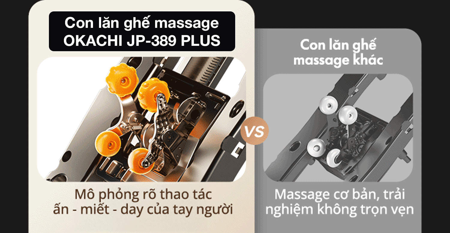 Ghế massage toàn thân OKACHI 4D JP-389 PLUS