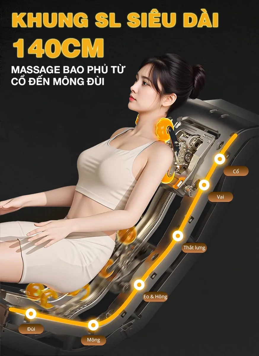 Ghế massage toàn thân OKACHI 4D JP-389 PLUS