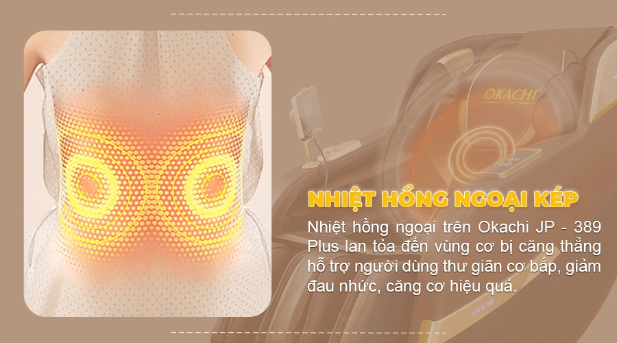 Ghế massage toàn thân OKACHI 4D JP-389 PLUS