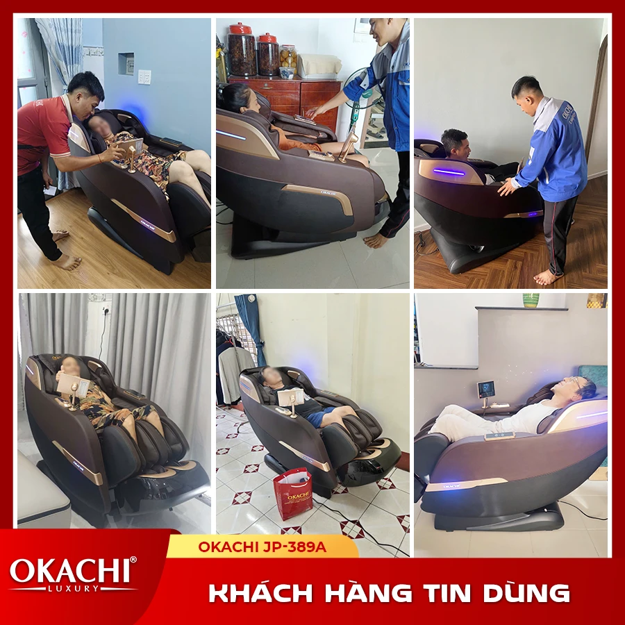 Ghế massage toàn thân OKACHI 4D JP-389A