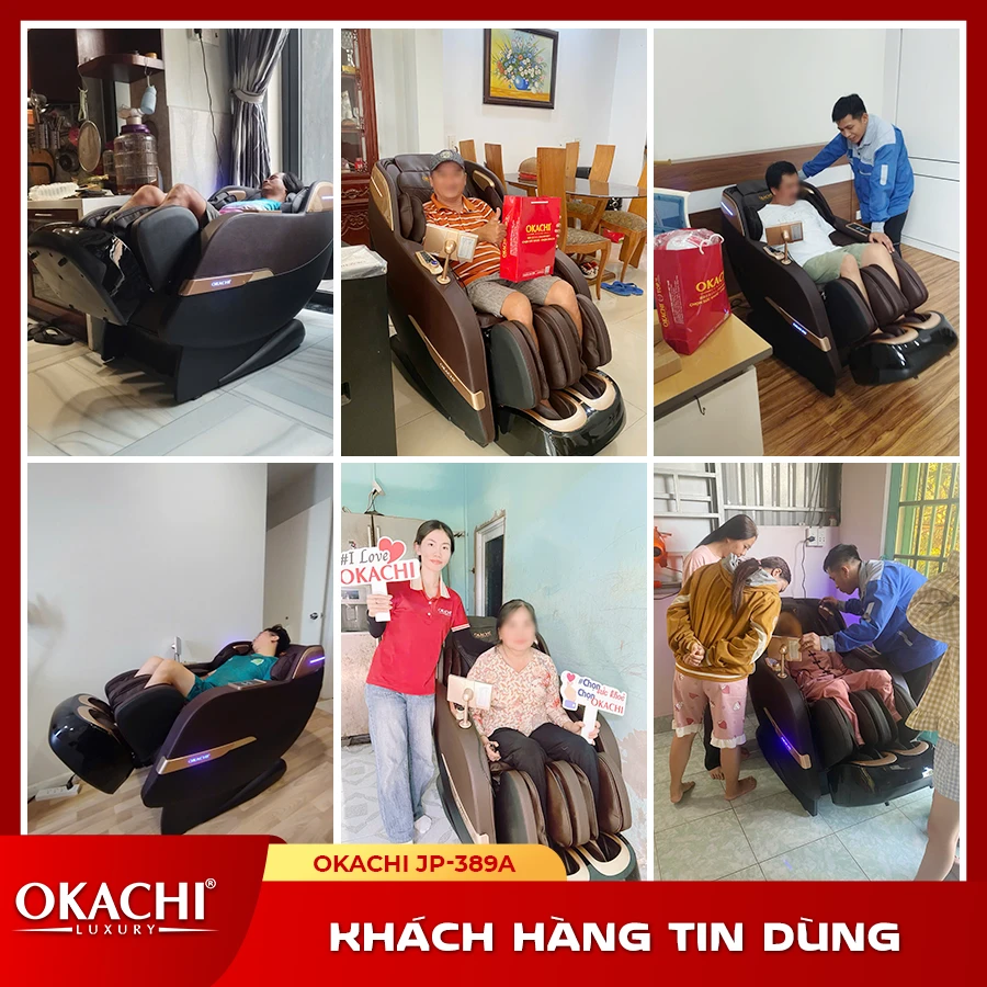 Ghế massage toàn thân OKACHI 4D JP-389A