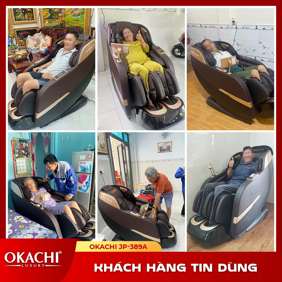 Ghế massage toàn thân OKACHI 4D JP-389A