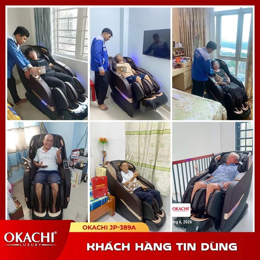 Ghế massage toàn thân OKACHI 4D JP-389A