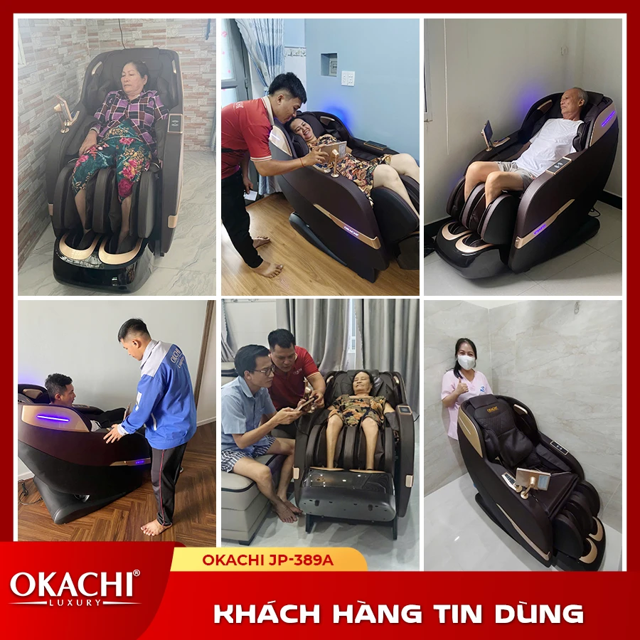 Ghế massage toàn thân OKACHI 4D JP-389 PLUS
