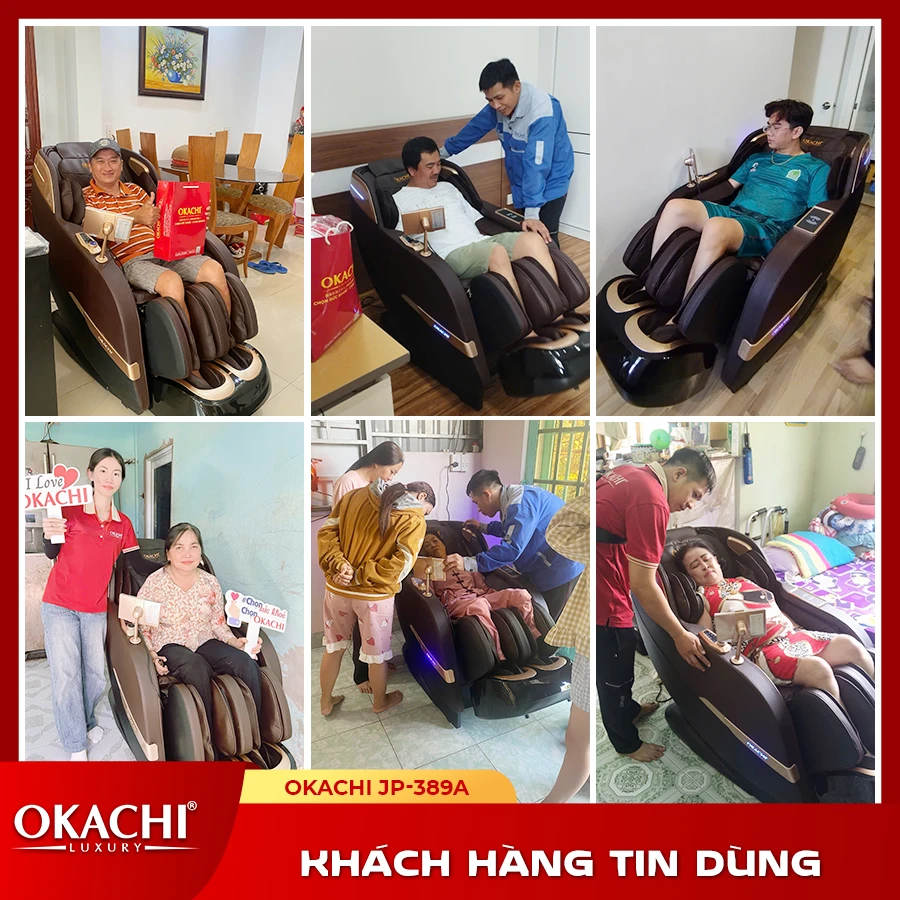 Ghế massage toàn thân OKACHI 4D JP-389 PLUS