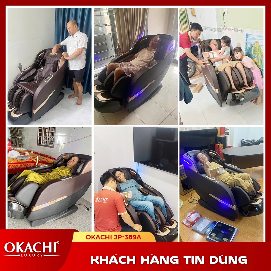 Ghế massage toàn thân OKACHI 4D JP-389 PLUS