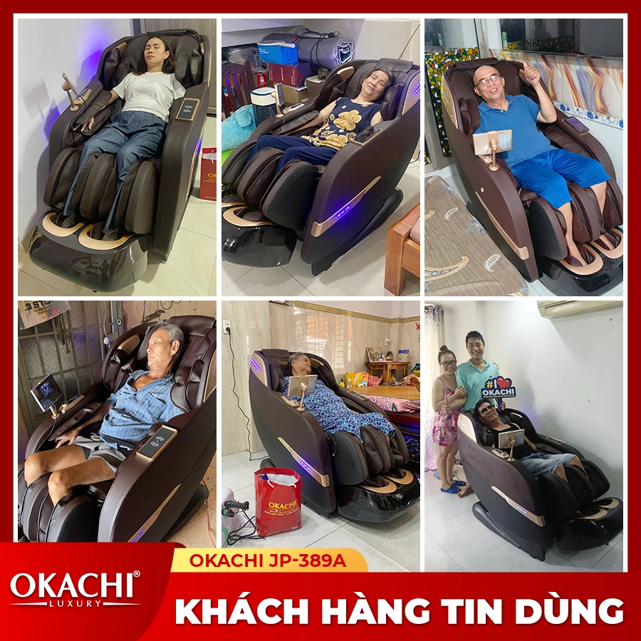 Ghế massage toàn thân OKACHI 4D JP-389 PLUS