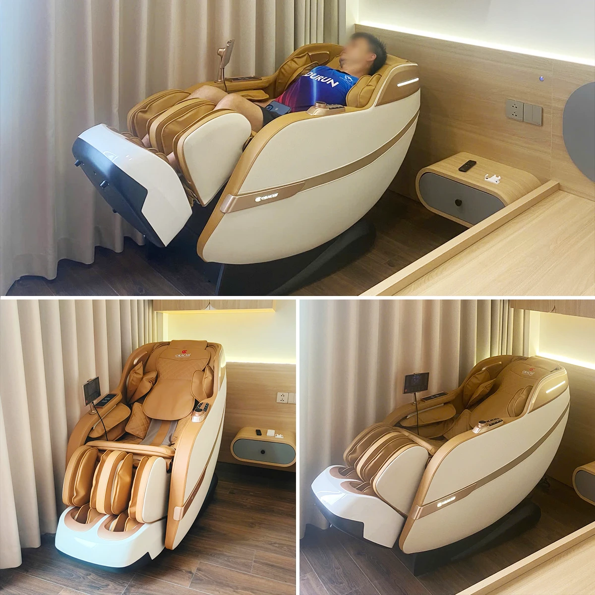 Ghế massage OKACHI JP-389A Be khách hàng tin dùng