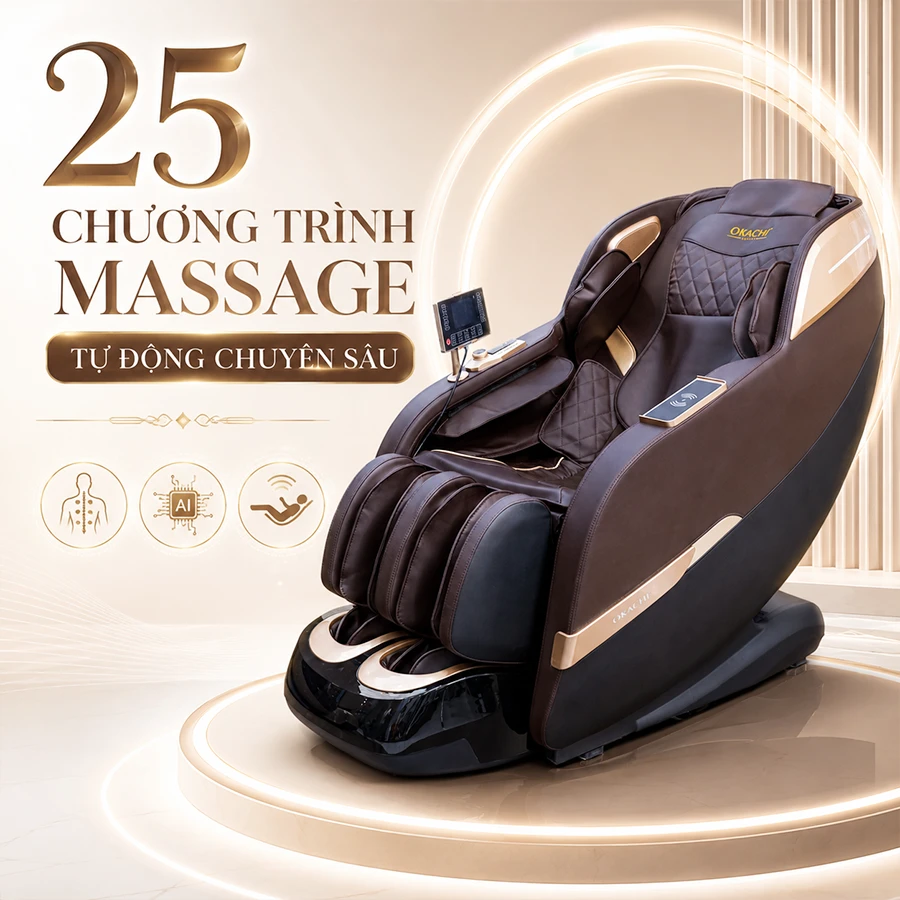 Ghế massage toàn thân OKACHI 4D JP-389 PLUS