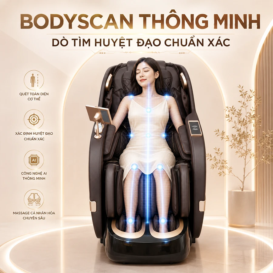 Ghế massage toàn thân OKACHI 4D JP-389 PLUS
