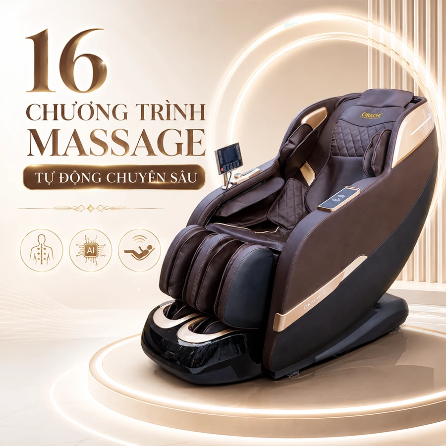Ghế massage toàn thân OKACHI 4D JP-389 PLUS