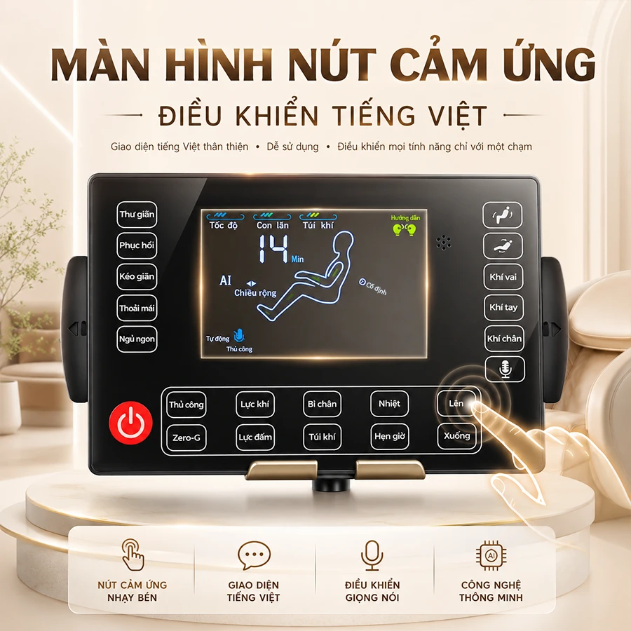 Ghế massage toàn thân OKACHI 4D JP-389 PLUS