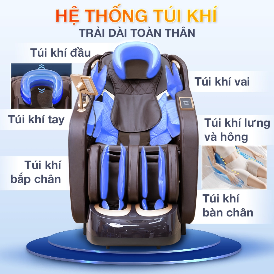 Ghế massage toàn thân OKACHI 4D JP-399A