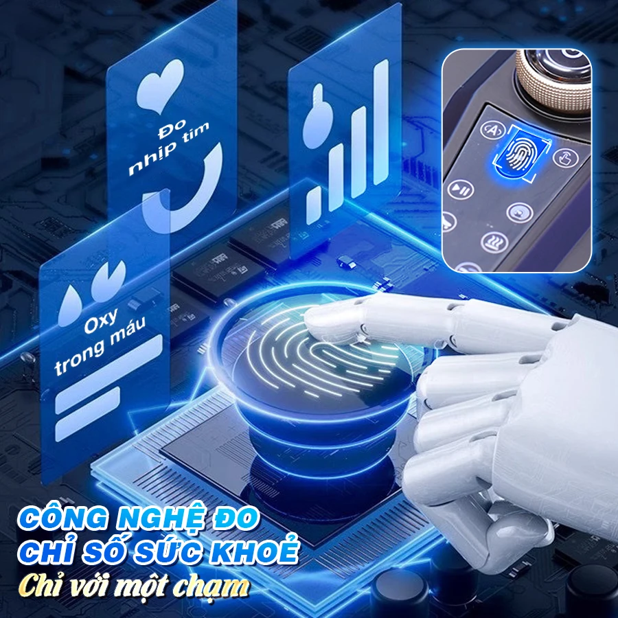 Ghế massage OKACHI JP-5200 (xanh)