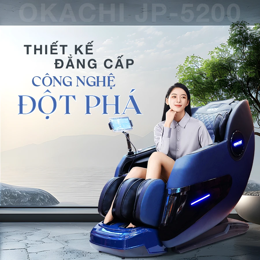 Ghế massage OKACHI JP-5200 (xanh)