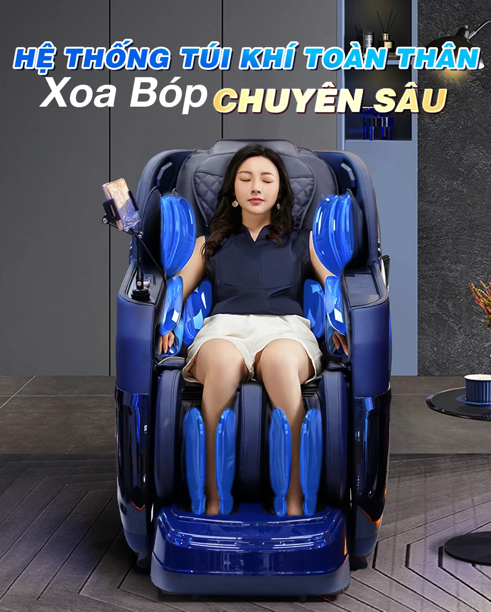 Ghế massage OKACHI JP-5200 (xanh)