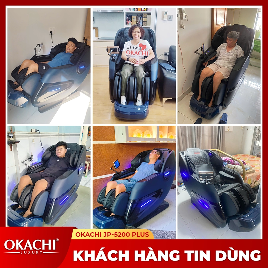 Ghế massage OKACHI JP-5200 (xanh)