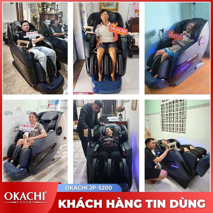 Ghế massage OKACHI JP-5200 (xanh)