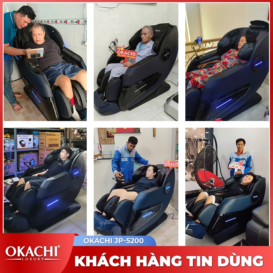 Ghế massage OKACHI JP-5200 (xanh)