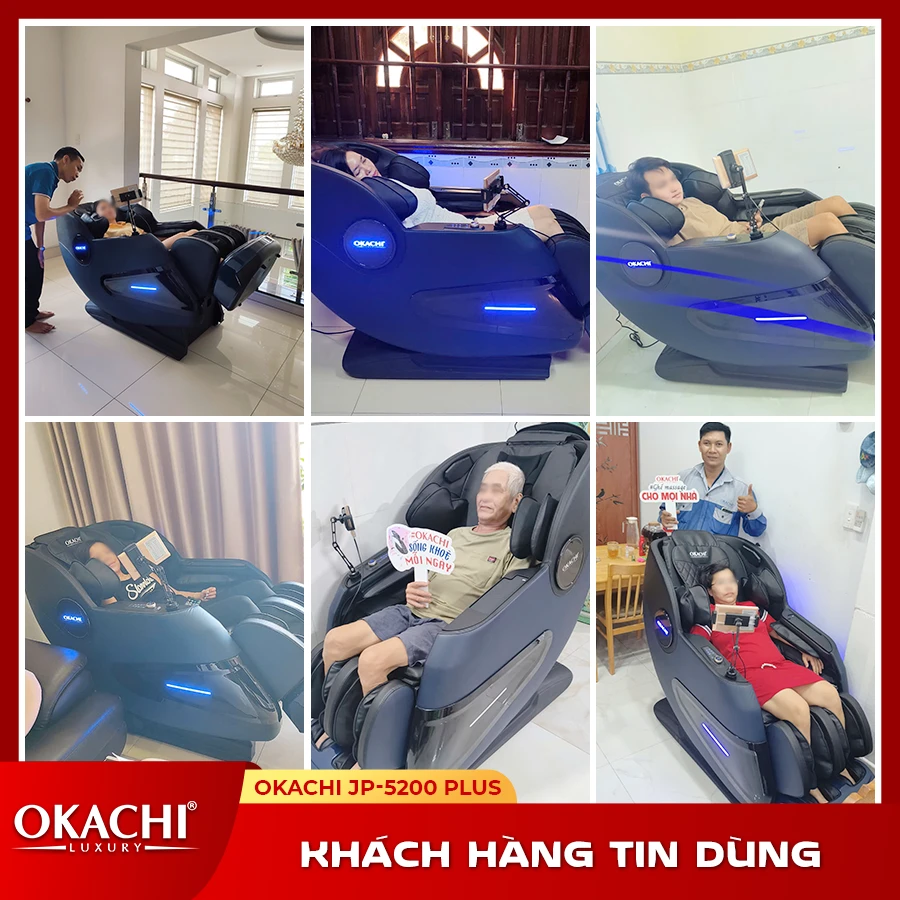 Ghế massage OKACHI JP-5200 (xanh)
