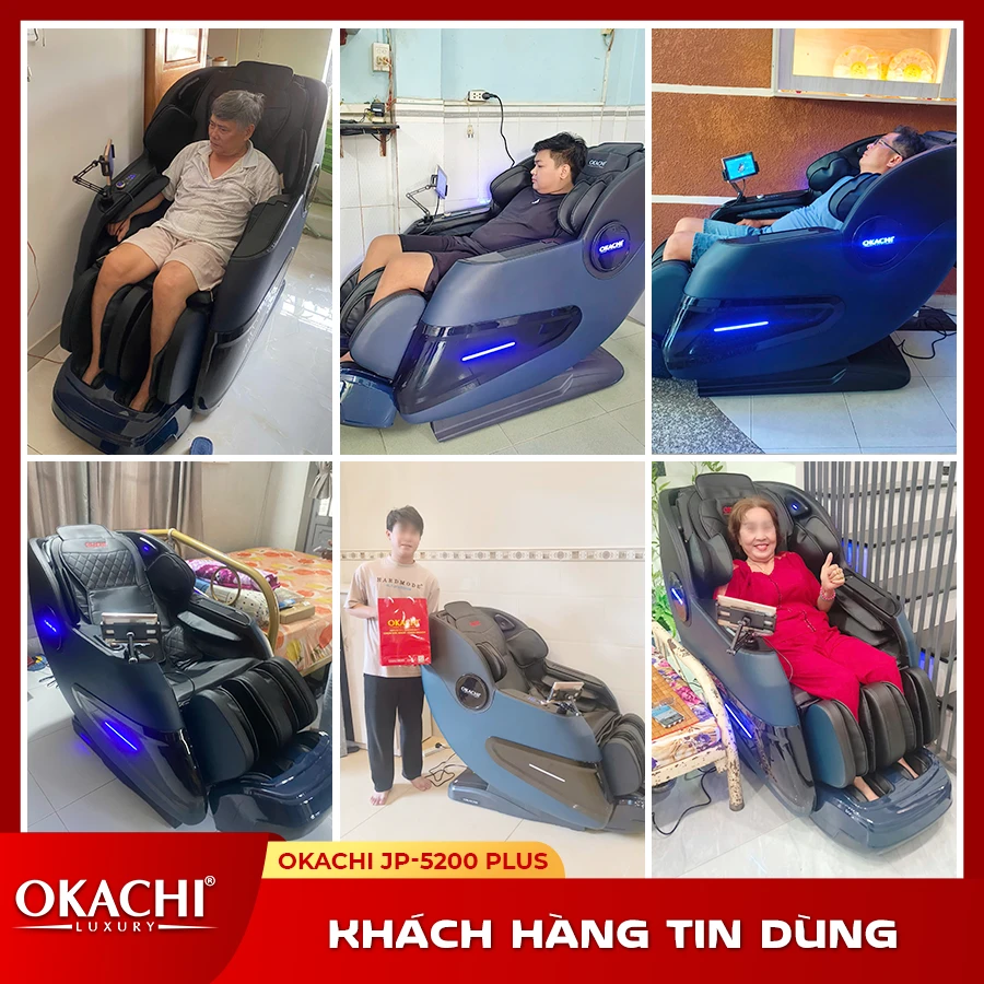 Ghế massage OKACHI JP-5200 (xanh)