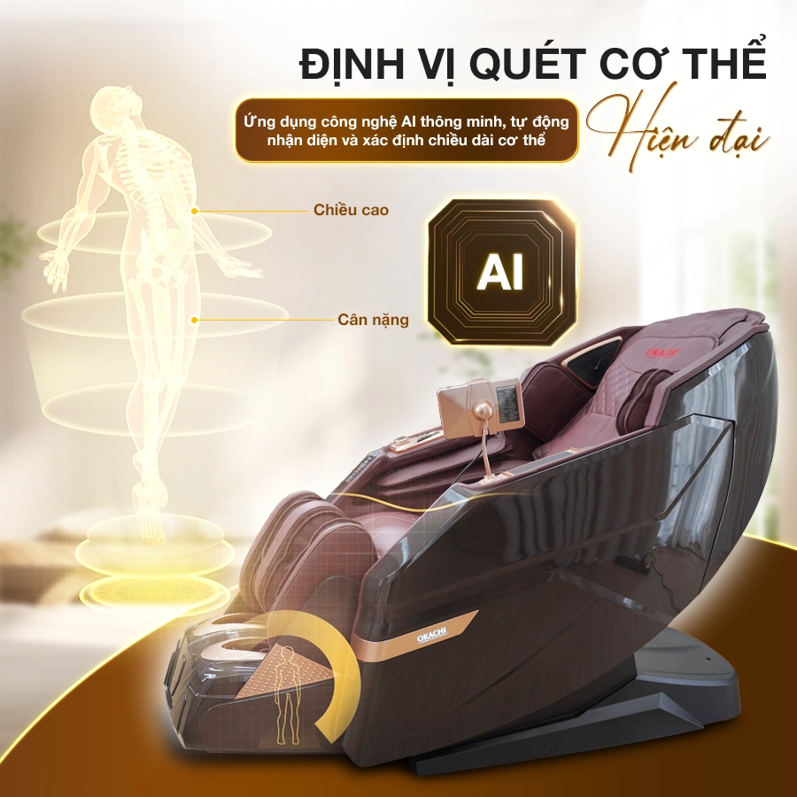 Ghế massage OKACHI CYBER RELAX JP-5900