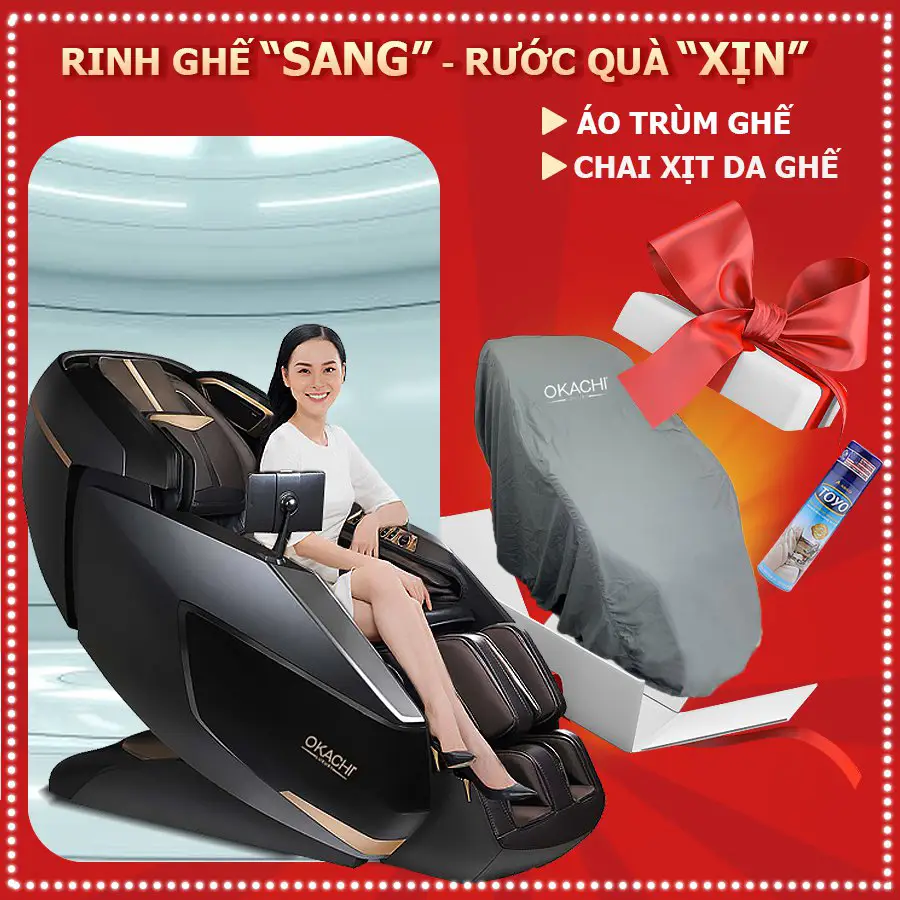 Ghế Massage Phi Thuyền OKACHI LUXURY ROYAL JP-8899 Cao Cấp