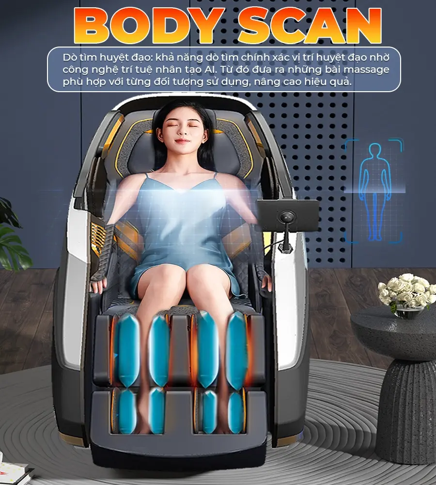 Ghế Massage Phi Thuyền 4D MAX OKACHI LUXURY ROYAL JP-8899