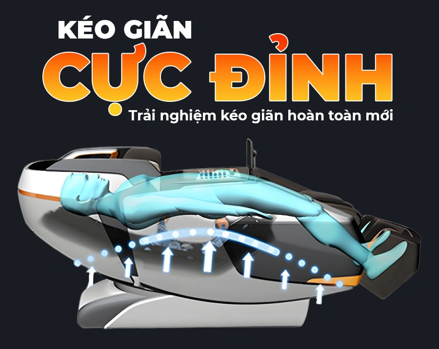 Ghế Massage Phi Thuyền 4D MAX OKACHI LUXURY ROYAL JP-8899