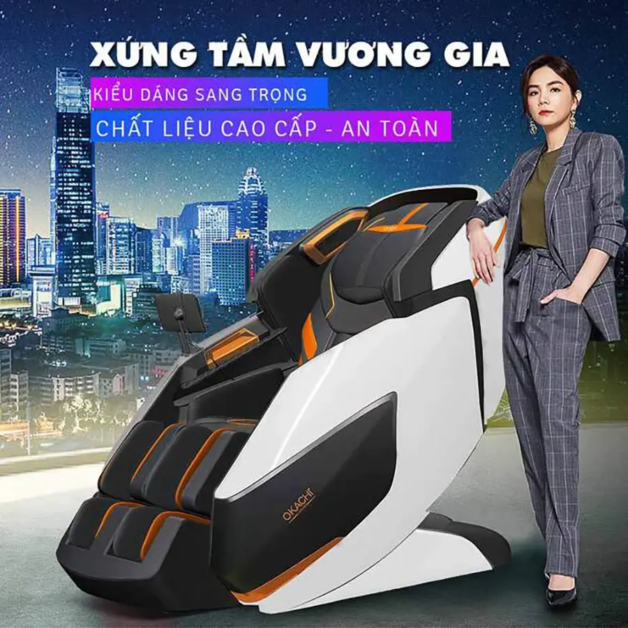 Ghế Massage Phi Thuyền 4D MAX OKACHI LUXURY ROYAL JP-8899
