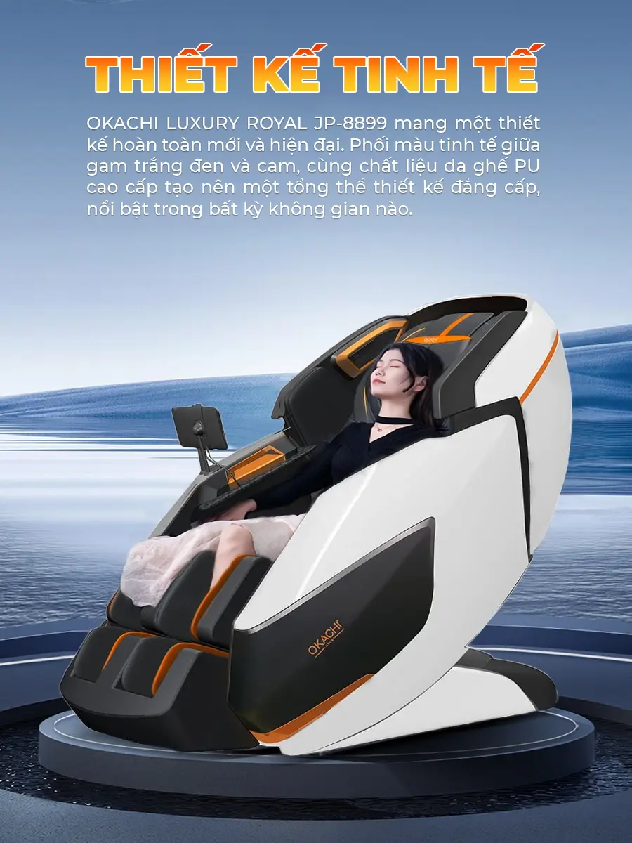 Ghế Massage Phi Thuyền 4D MAX OKACHI LUXURY ROYAL JP-8899