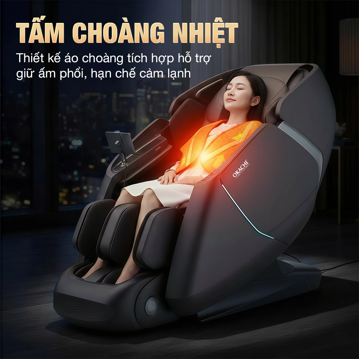 Ghế massage OKACHI DUAL CORE MASTER JP-9800X