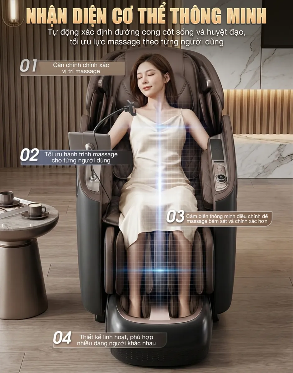 Ghế massage OKACHI DUAL CORE MASTER JP-9800X