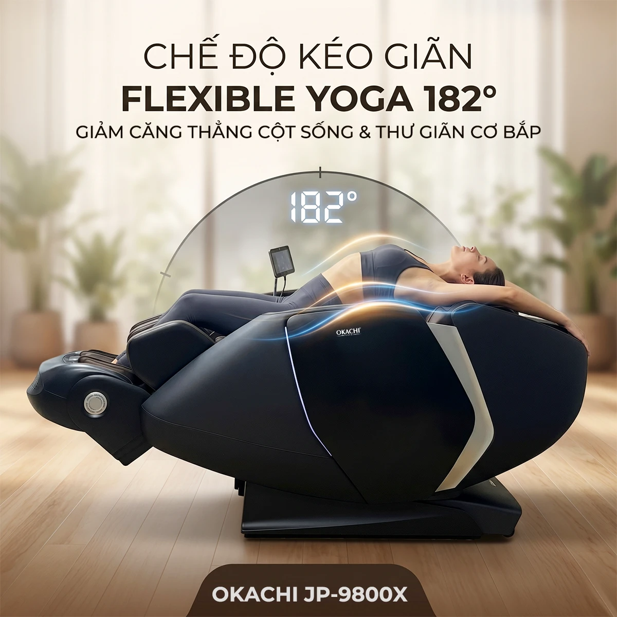 Ghế massage OKACHI DUAL CORE MASTER JP-9800X