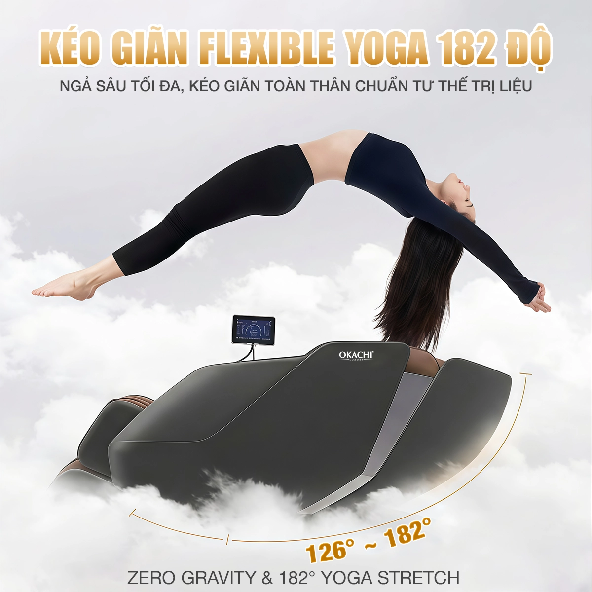 Ghế massage OKACHI DUAL CORE MASTER JP-9800X