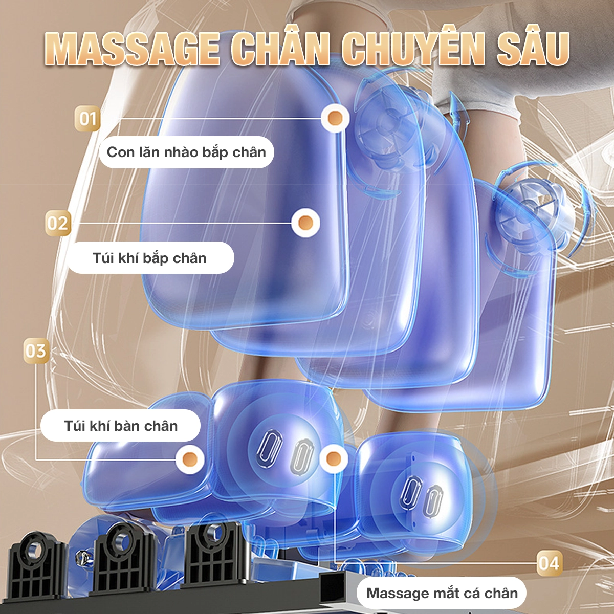 Ghế massage OKACHI DUAL CORE MASTER JP-9800X