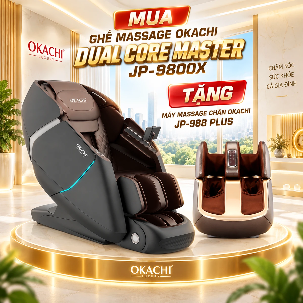 Quà tặng độc quyền ghế massage JP-9800X