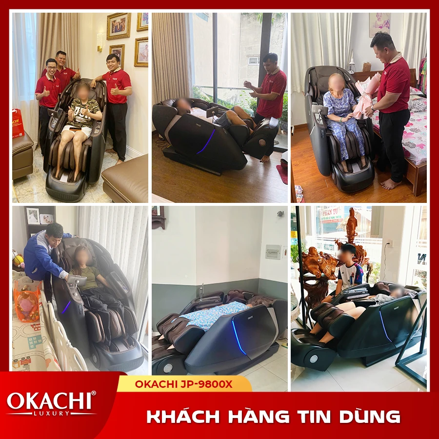 Khách hàng tin dùng ghế massage OKACHI JP-9800X