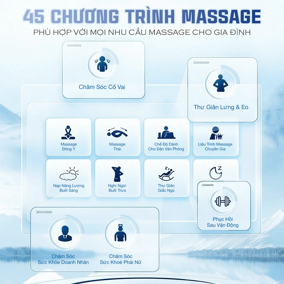 Ghế massage DUAL CORE MASTER OKACHI JP-9986 (Nâu)