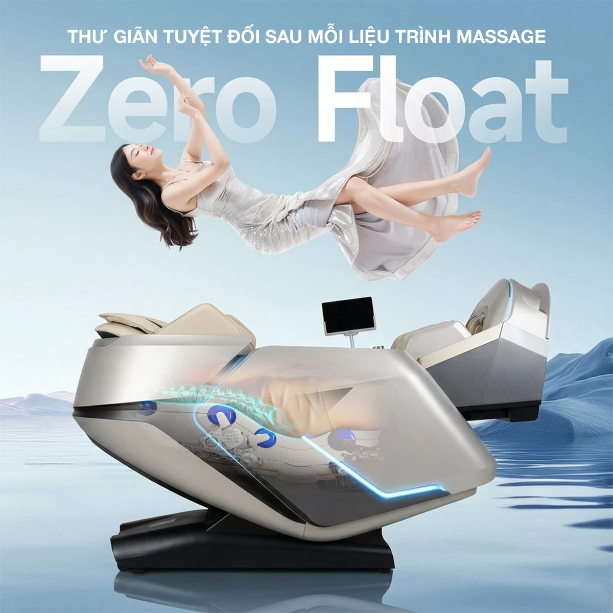Ghế massage DUAL CORE MASTER OKACHI JP-9986 