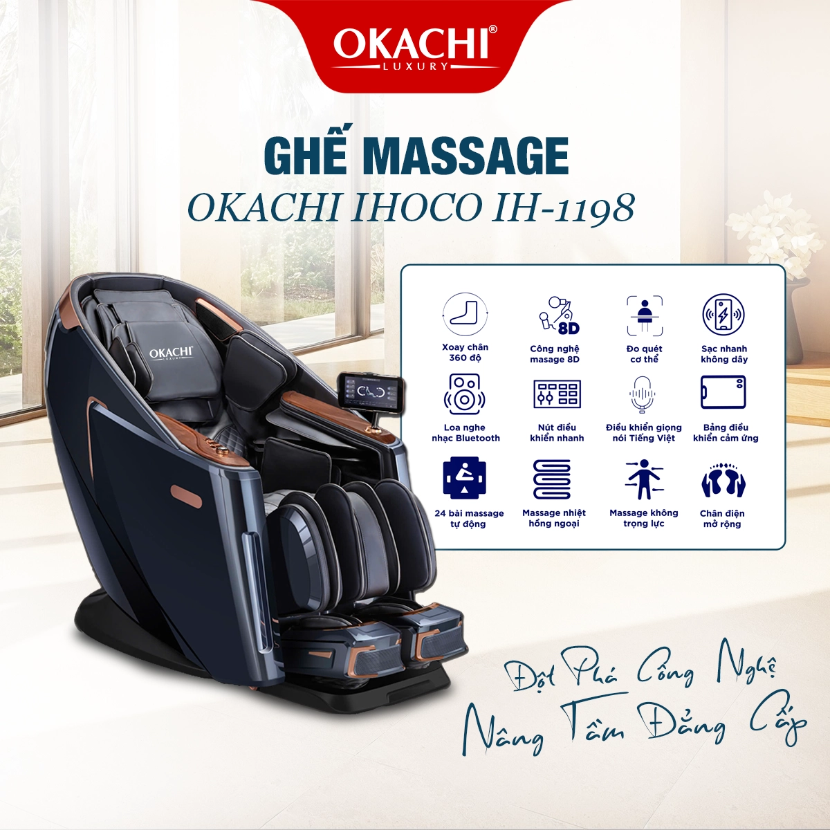 Ghế massage OKACHI IHOCO IH-1198