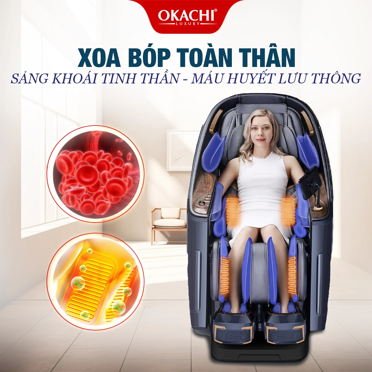 Ghế massage OKACHI IHOCO IH-1198