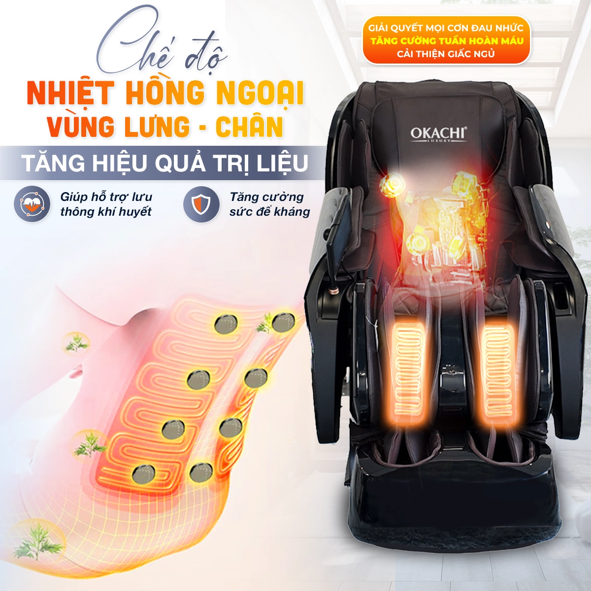 Ghế massage OKACHI IHOCO IH-1238