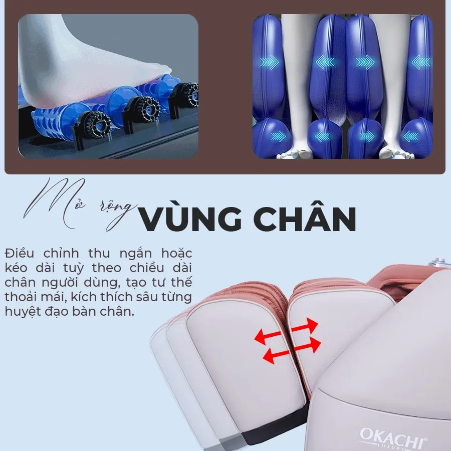 Ghế massage toàn thân OKACHI JP-5000