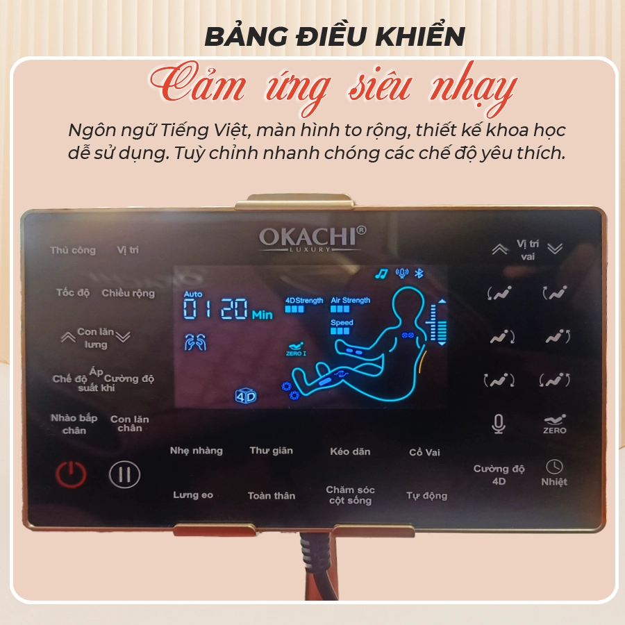 Ghế massage toàn thân OKACHI JP-5000