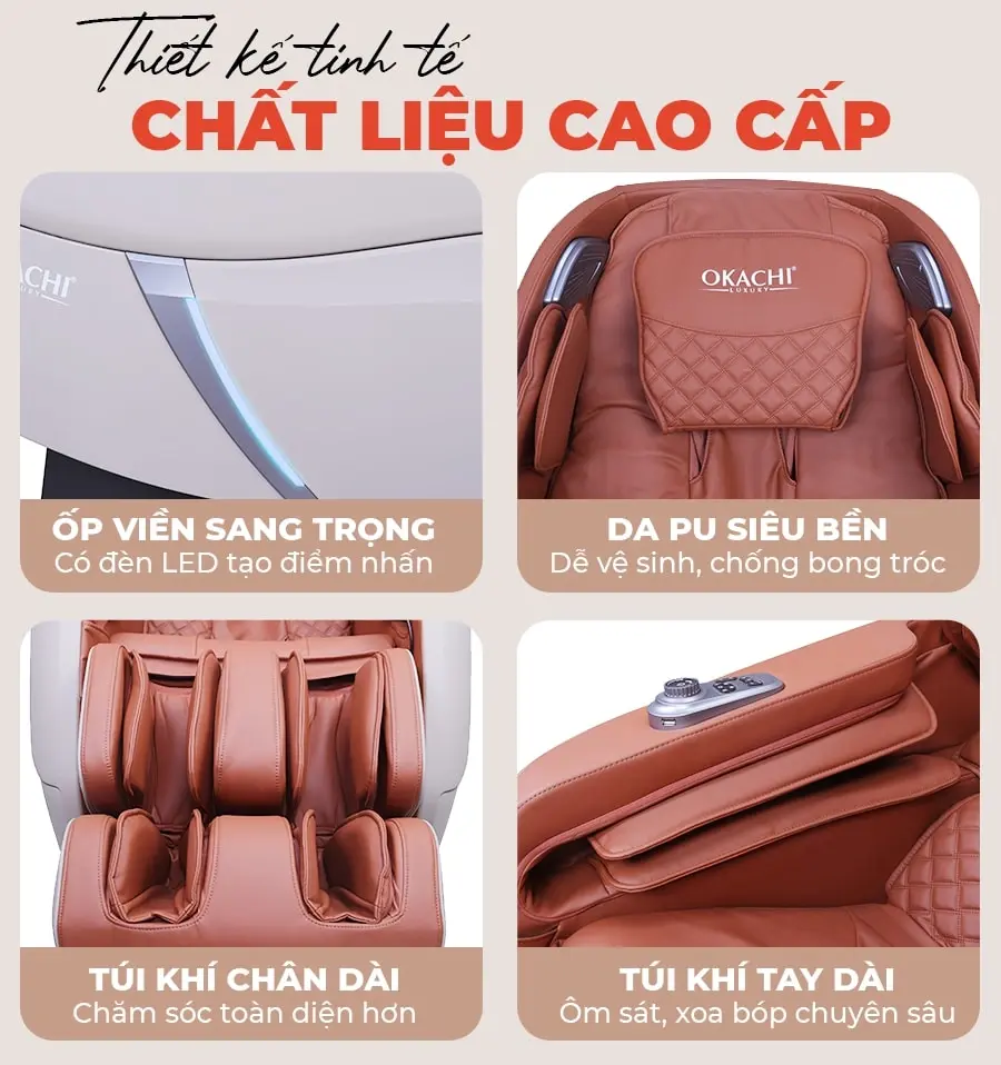 Ghế massage toàn thân OKACHI JP-5000